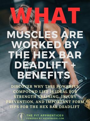 Hex bar deadlift muscles worked, benefits + form