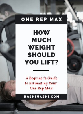 One Rep Max Calculator - Guide to how much weight should you lift - HashiMashi.com