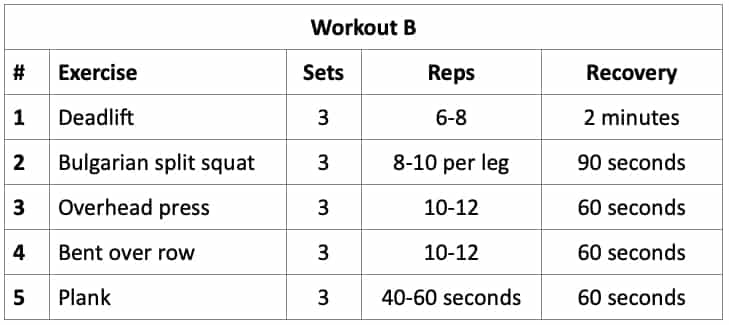 Minimalist Strength Training - Fit Apprentice Workout B - HashiMashi.com