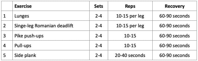 Beginner Calisthenics Workout B