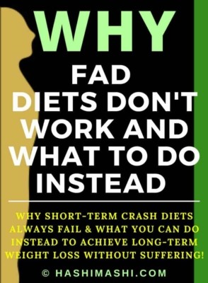 Why Fad Diets Don't Work and Why You Can Do Instead - The Best Way - Copyright The Fit Apprentice® Blog At HashiMashi.com