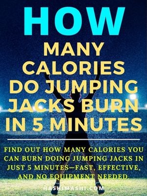 How many calories do jumping jacks burn in 5 minutes – man exercising outdoors at night